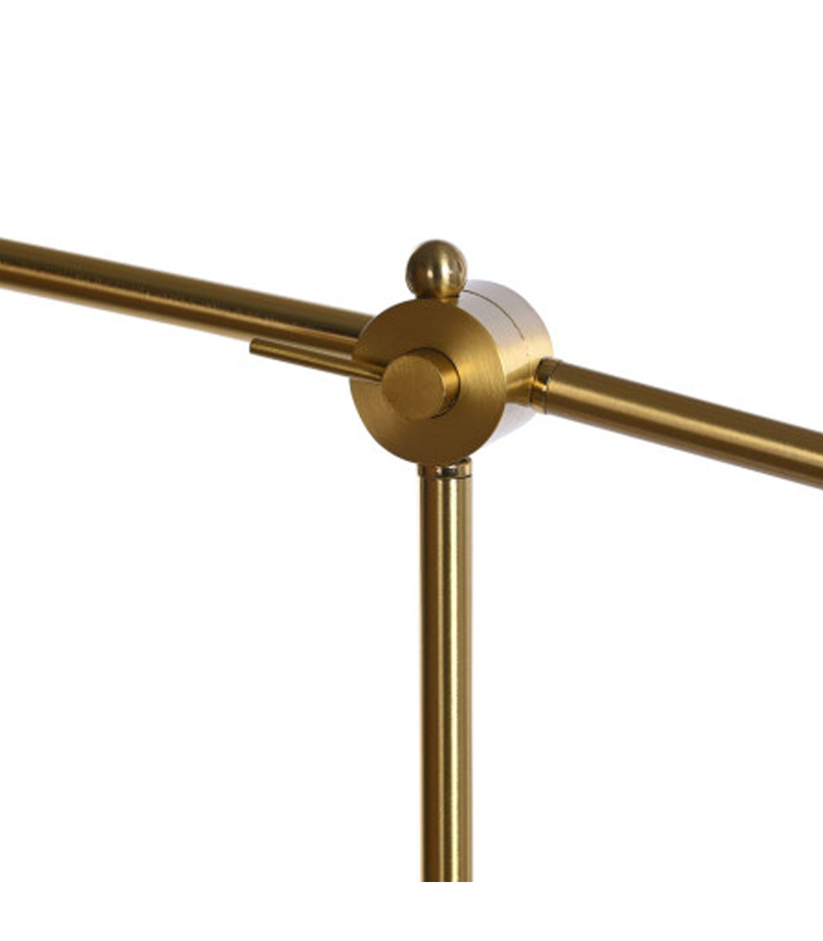 Wadiga Lampadaire Articulé En Métal Noir Et Doré Flexo 109x30x168cm