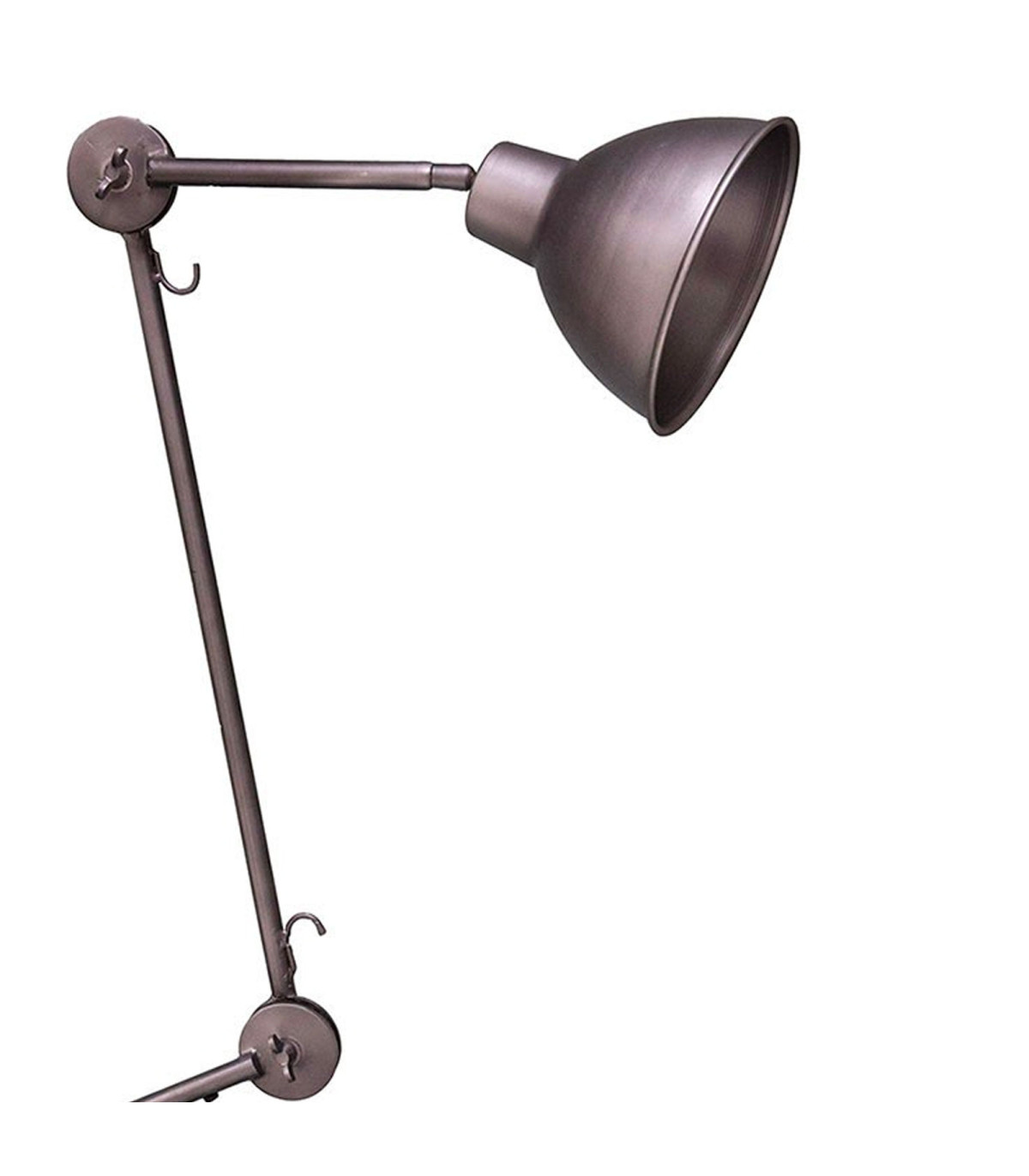 Wadiga Lampadaire Articulé Métal Style Industriel 51x12x220cm