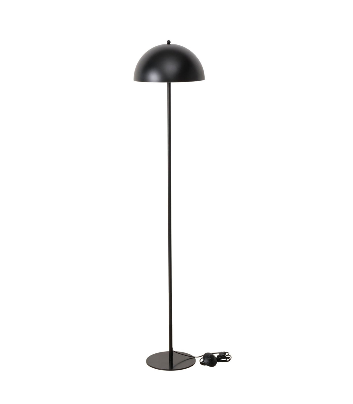 wadiga Lampadaire champignon métal noir 30x30x140cm