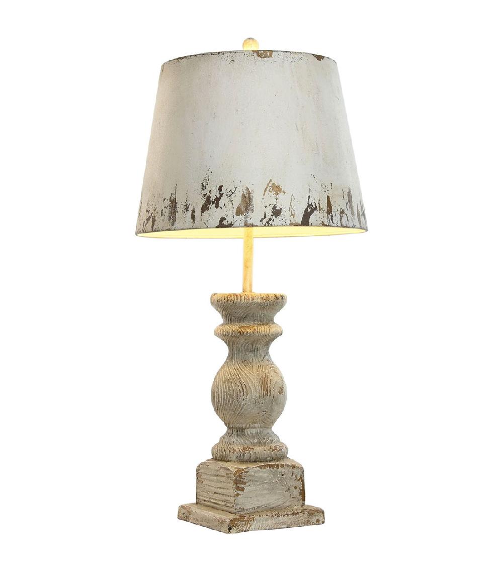 Wadiga Lampe à Poser Bois Et Abat-jour Métal Beige 40x40x83cm