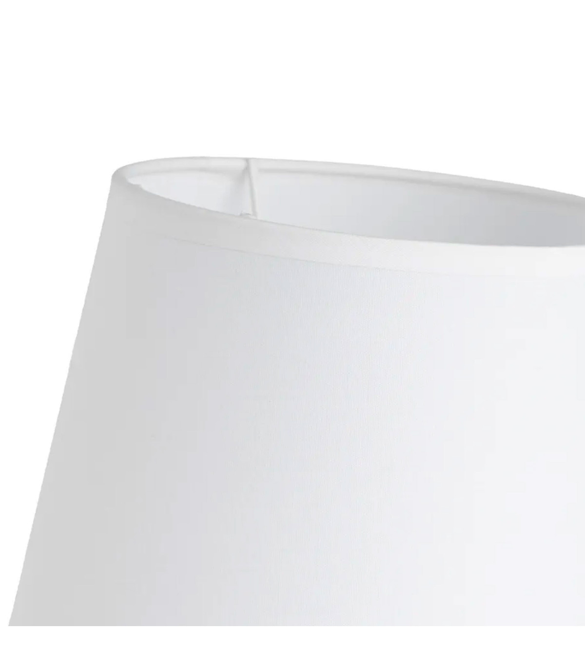 Wadiga Lampe à Poser Céramique Mauve Et Abat Jour Blanc 18x18x26cm