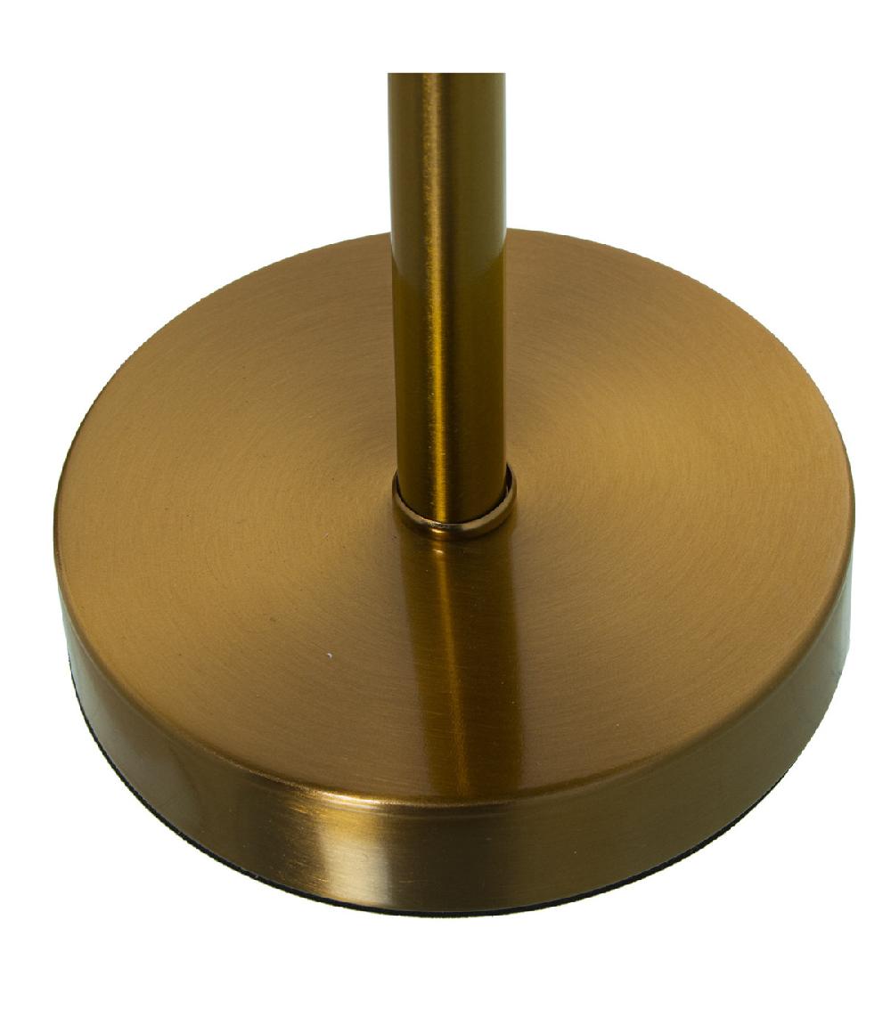 Wadiga Lampe à Poser Champignon En Métal Doré - 20x20x40cm