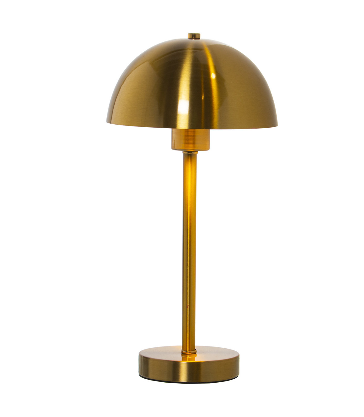 wadiga Lampe à poser champignon en métal doré - 20x20x40cm