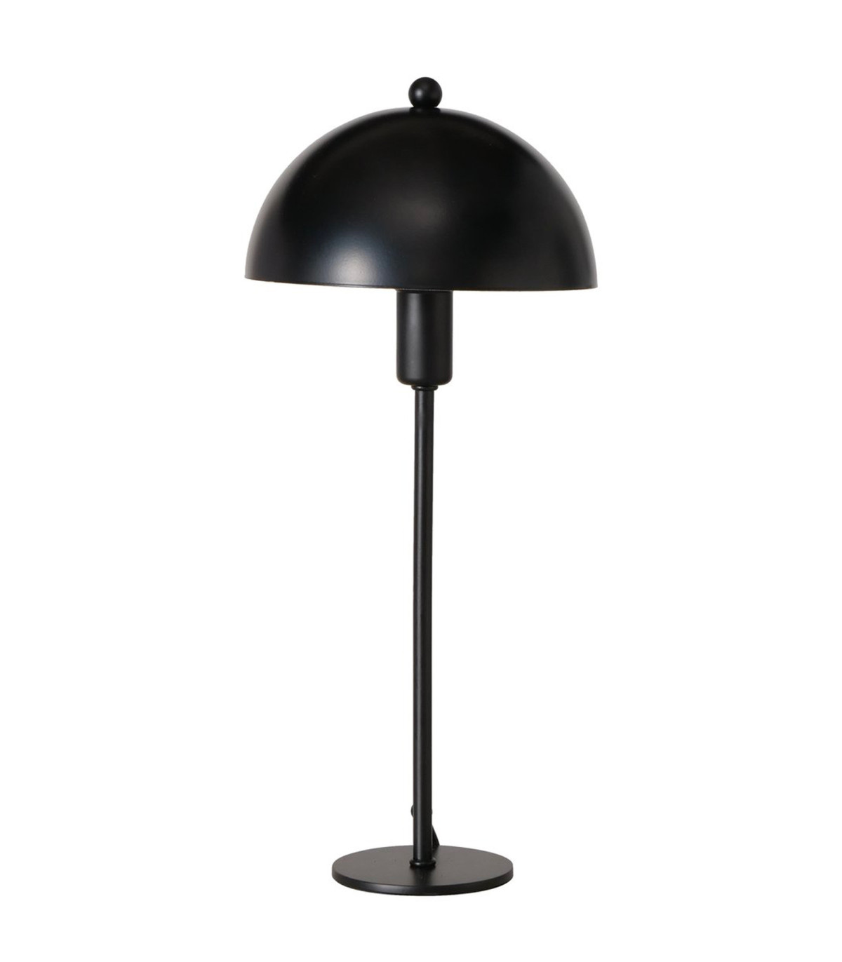 Wadiga Lampe à Poser Champignon En Métal Noir 18x18x41cm