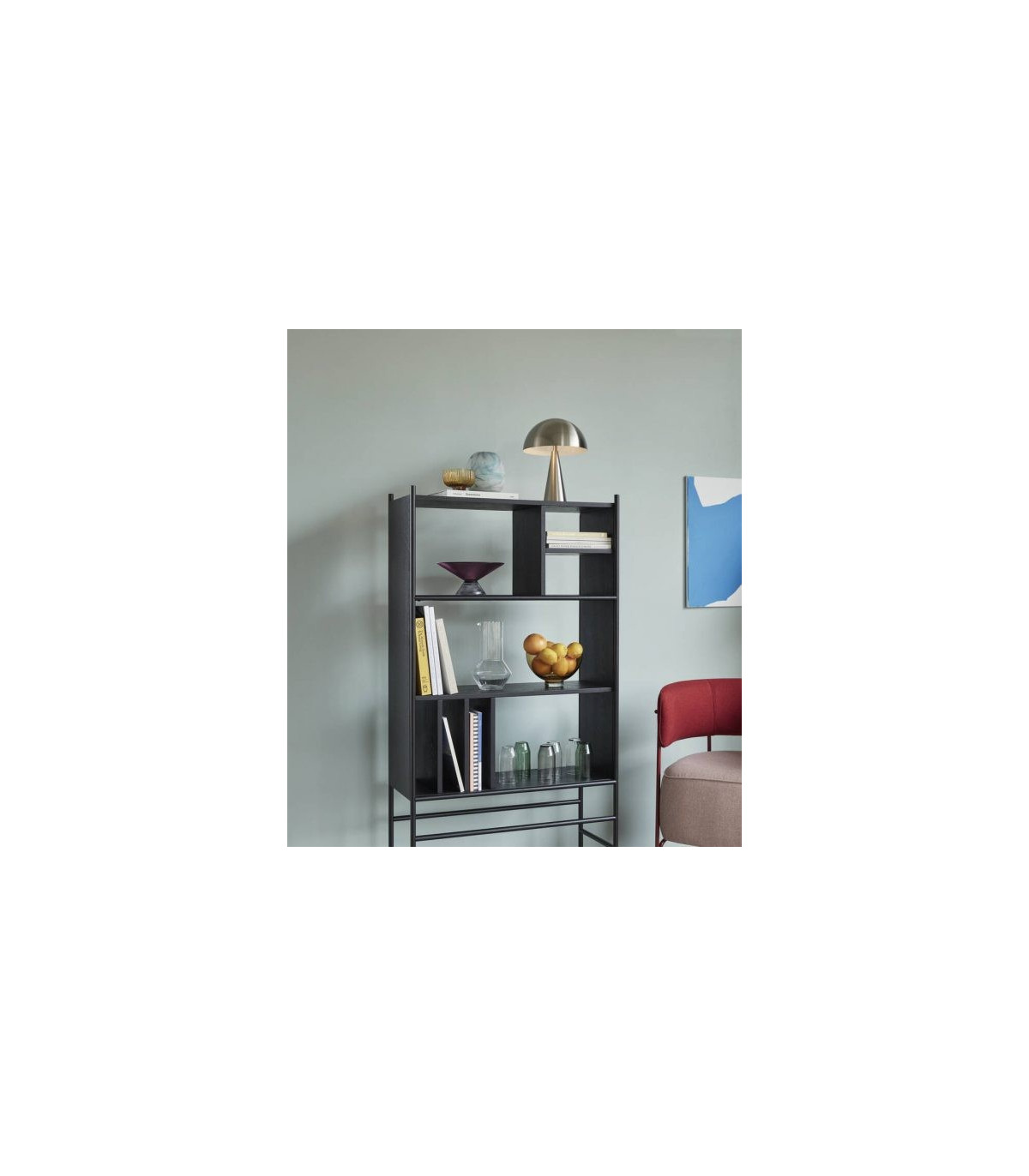 Wadiga Lampe à Poser Champignon Laiton Doré - Hauteur 33cm