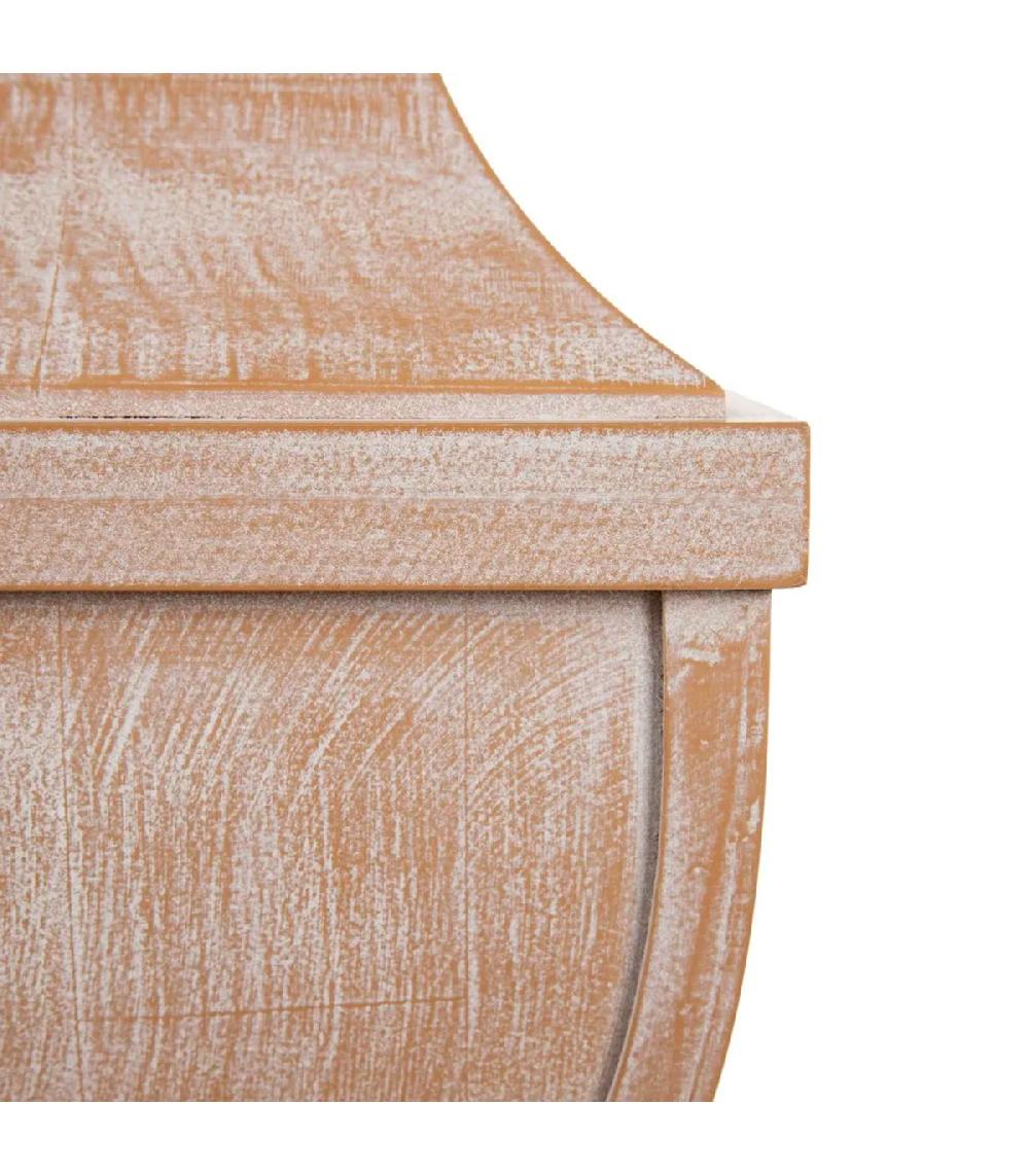 Wadiga Lampe à Poser En Bois Et Abat-jour Tissu Beige 45x45x70cm