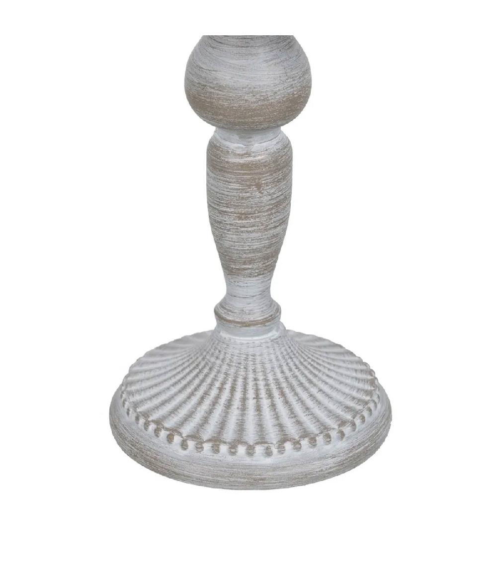 Wadiga Lampe à Poser En Métal Gris Et Abat-jour En Lin Beige 20x20x34cm