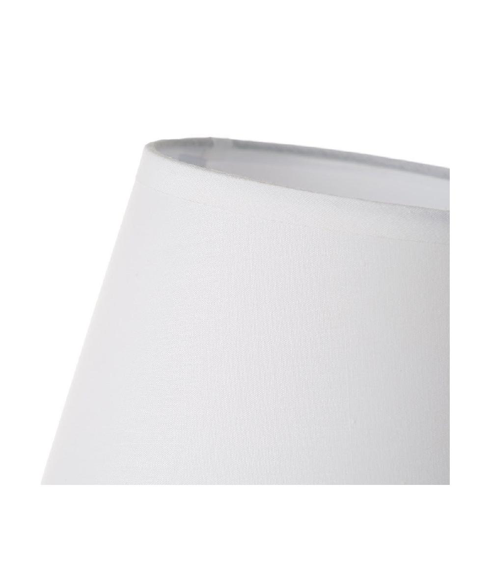 Wadiga Lampe à Poser Ronde Céramique Grise Effet Naturel - 17x17x27.5cm