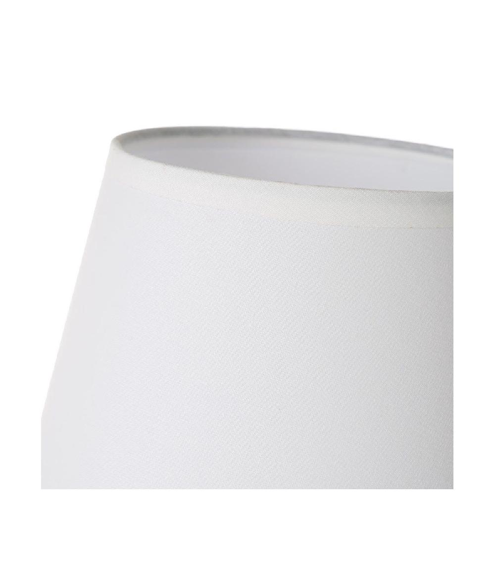 Wadiga Lampe à Poser Ronde Céramique Marron Effet Naturel - 17x17x27.5cm