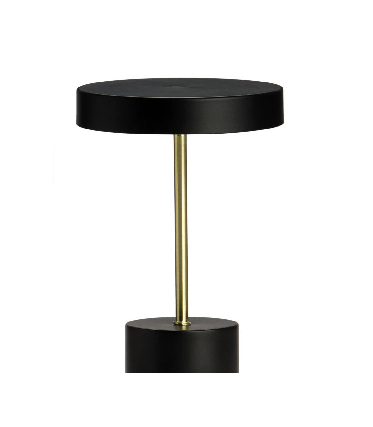 Wadiga Lampe à Poser Vintage Métal Noir Et Doré -18x18x30cm