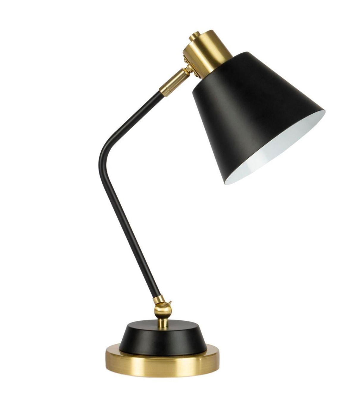 wadiga Lampe de bureau métal noir et doré 31x16x45cm