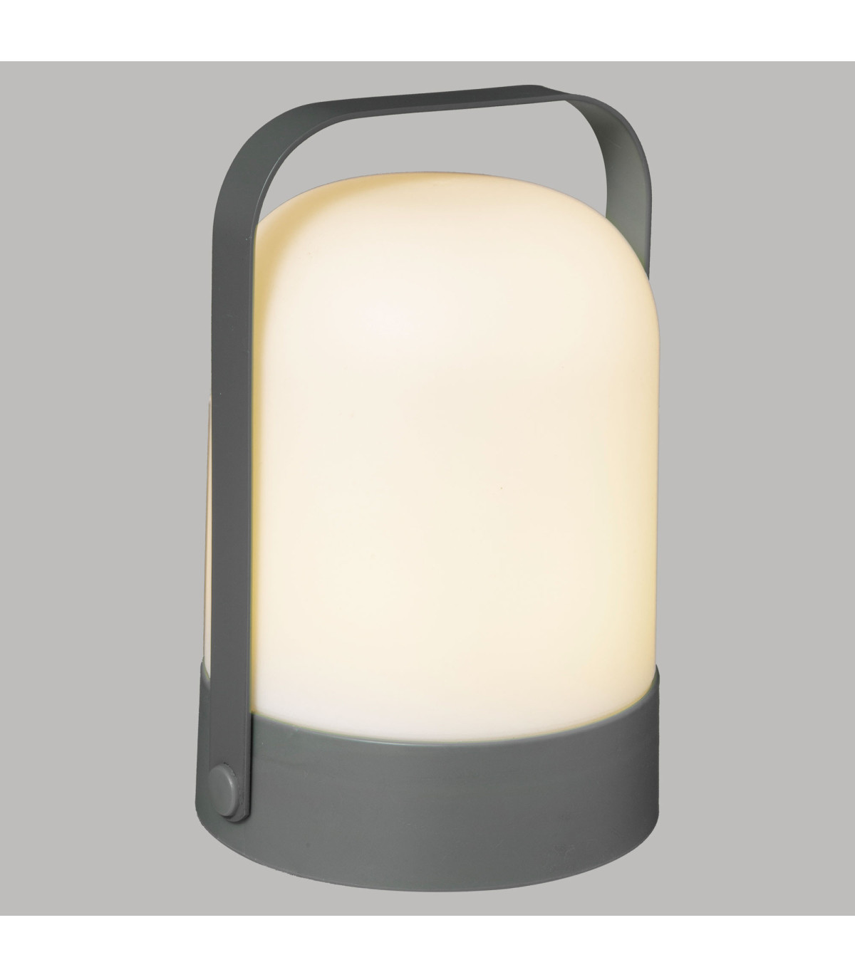 Wadiga Lampe De Table Extérieure Portable Gris Et Blanc 14x14x22cm