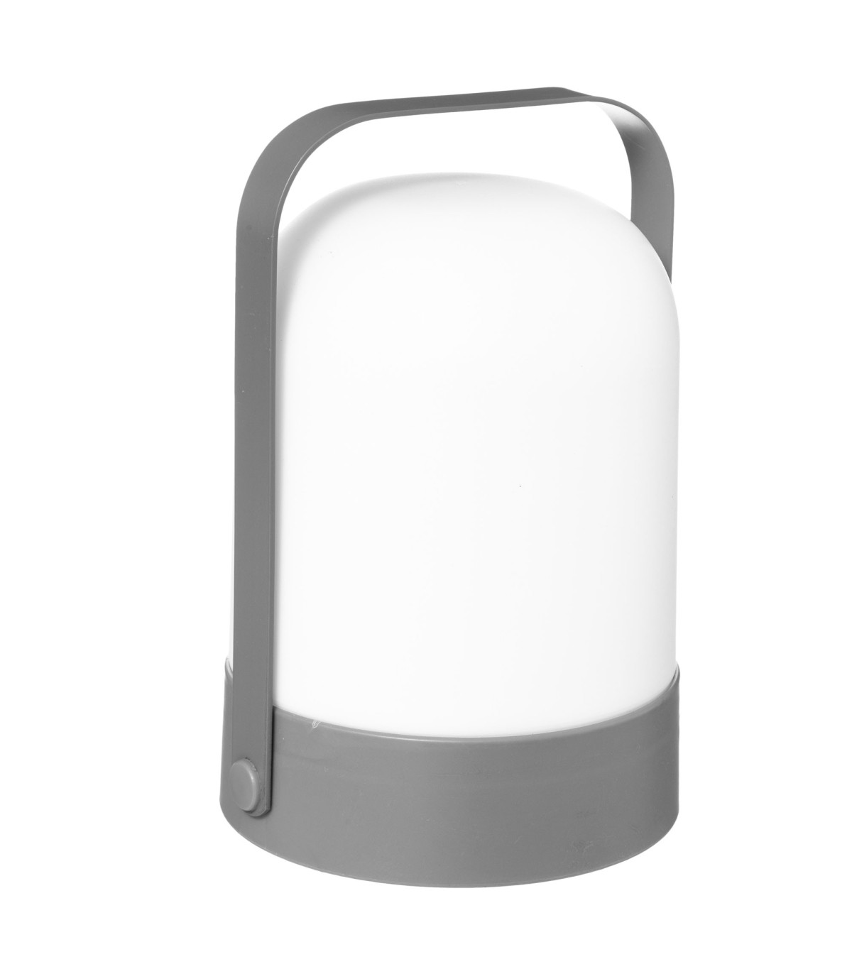 wadiga Lampe de table extérieure portable gris et blanc 14x14x22cm