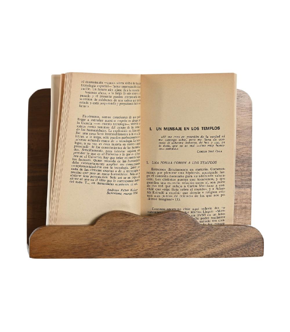 Wadiga Lutrin De Cuisine En Bois D'acacia 25x19x5cm