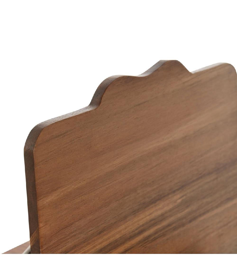 Wadiga Lutrin De Cuisine En Bois D'acacia 25x19x5cm