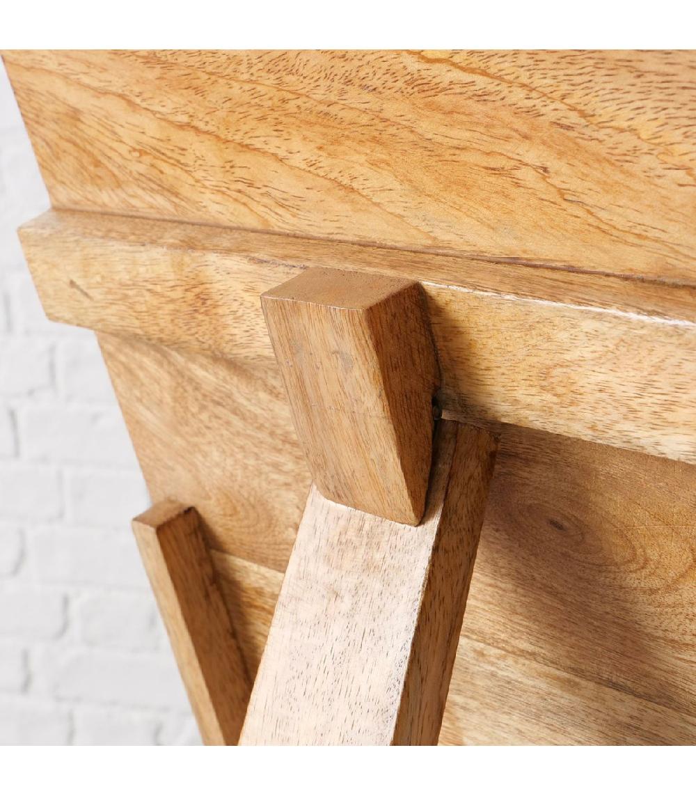 Wadiga Lutrin De Cuisine En Bois De Manguier 32x19x31.5cm