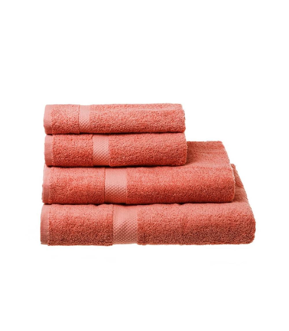 wadiga Maxi Drap de Bain / Drap de Douche 100% Coton Corail - 100x150cm