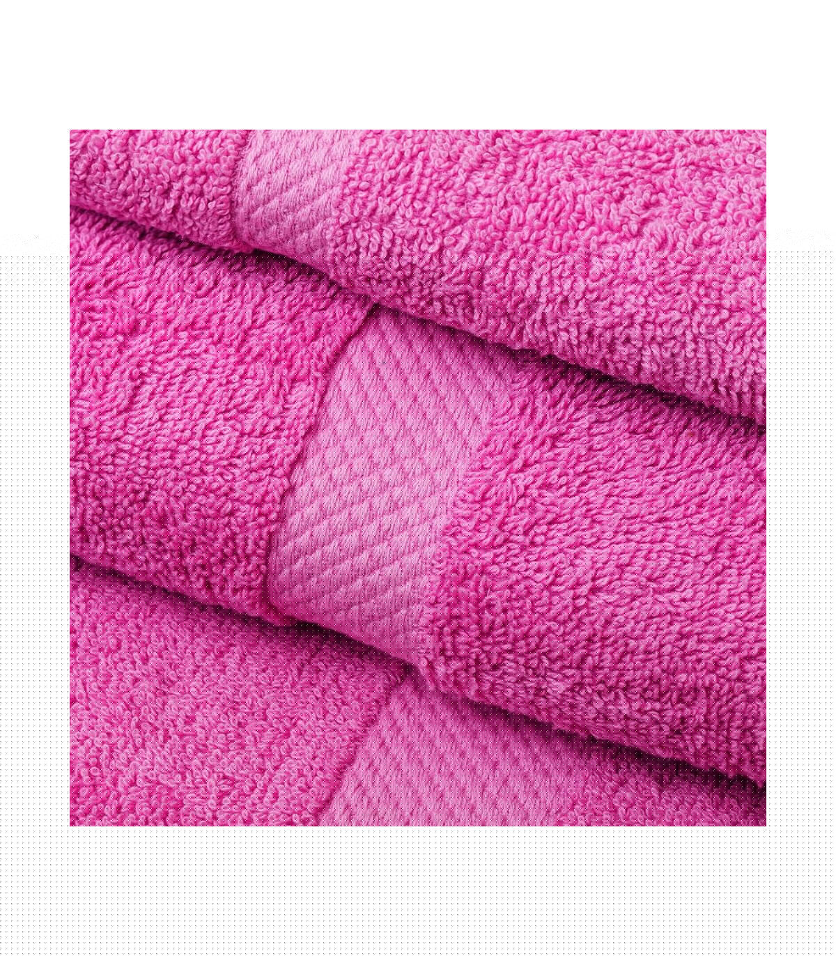 Wadiga Maxi Drap De Bain / Drap De Douche 100% Coton Fuchsia - 100x150cm