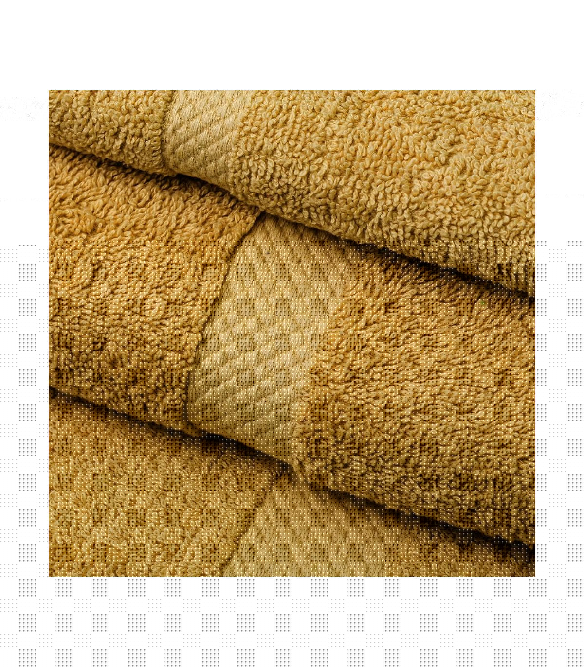 Wadiga Maxi Drap De Bain / Drap De Douche 100% Coton Jaune Moutarde - 100x150cm