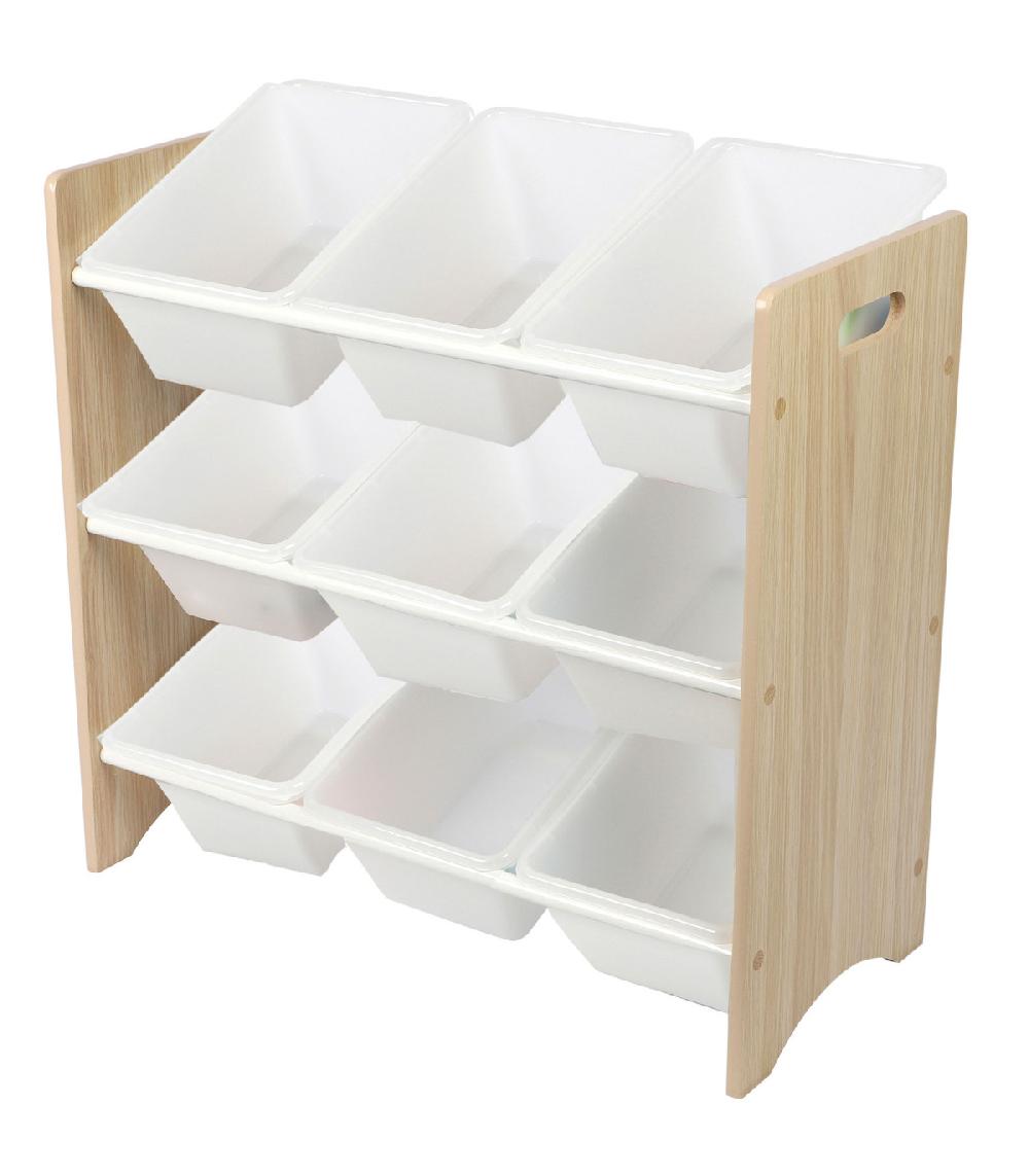 wadiga Meuble de Rangement Chambre Enfant 9 Bacs Plastique