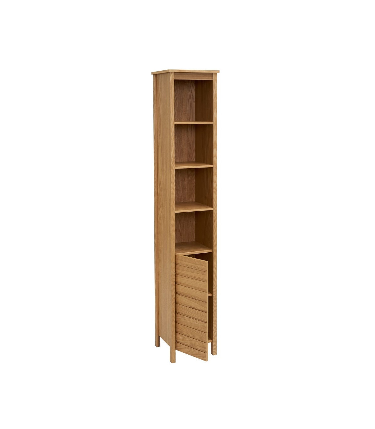 Wadiga Meuble De Rangement Colonne Salle De Bain En Bois - 32x30x180cm