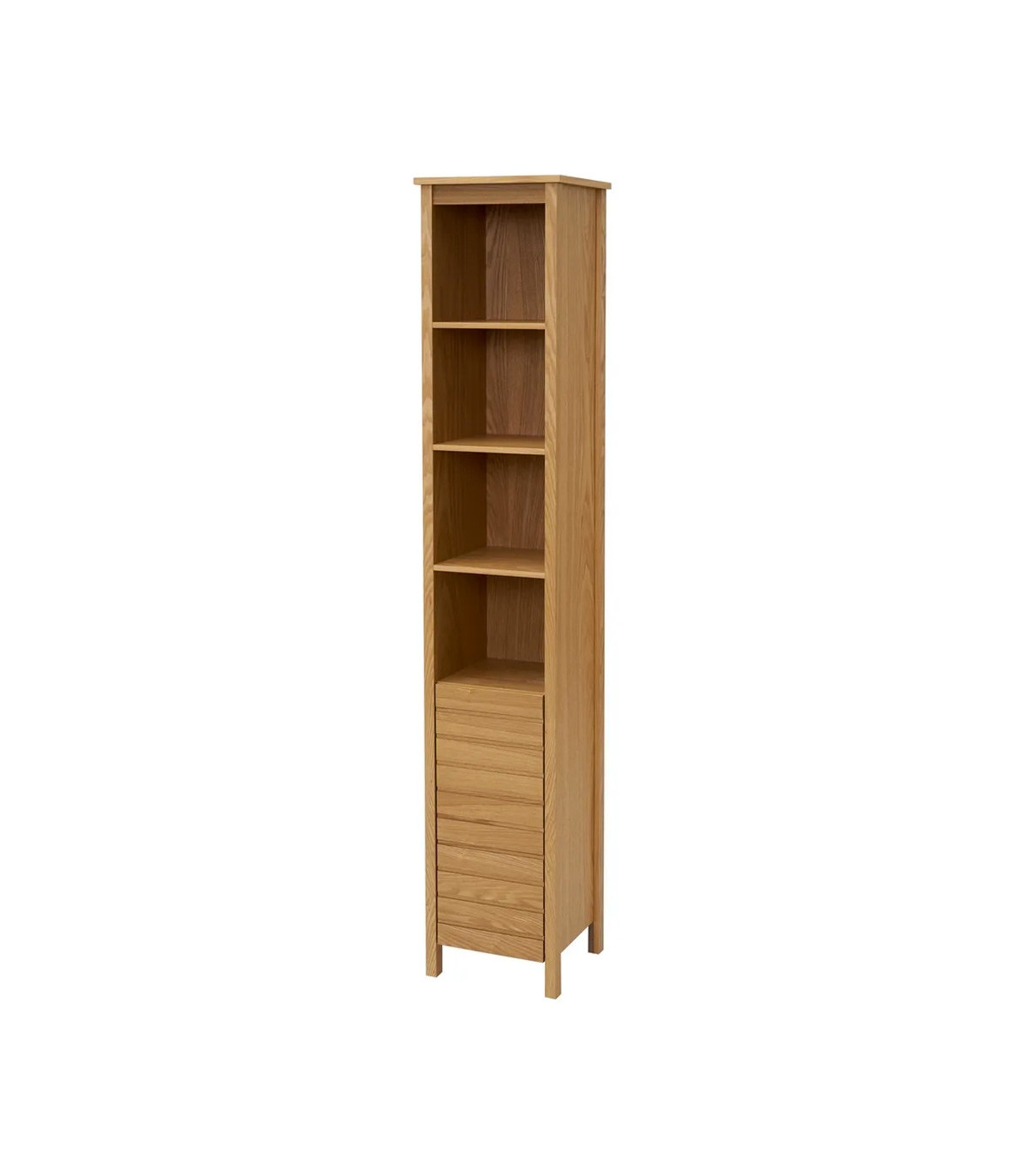 wadiga Meuble de rangement colonne salle de bain en Bois - 32x30x180cm