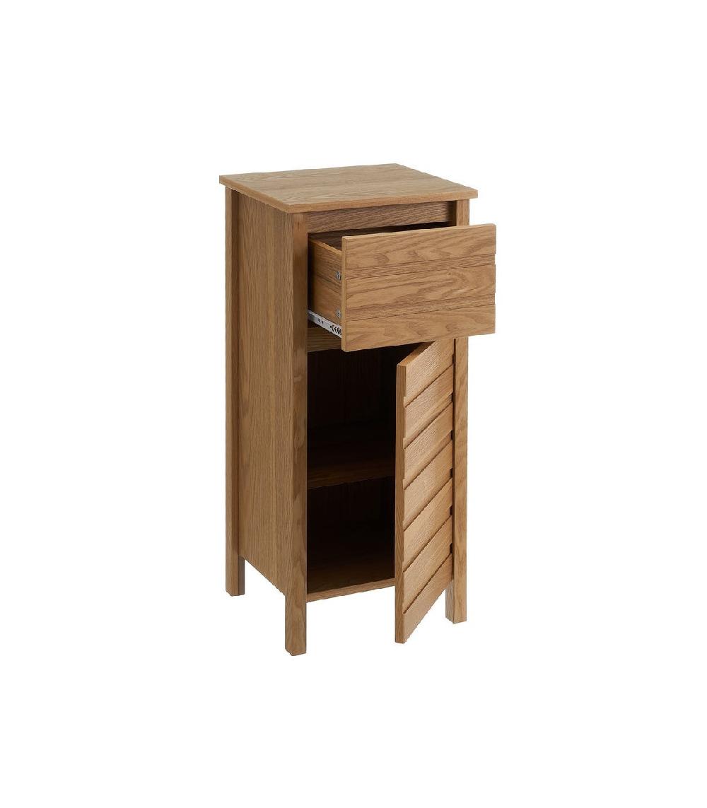 Wadiga Meuble De Rangement Salle De Bain En Bois - 34x30x78cm