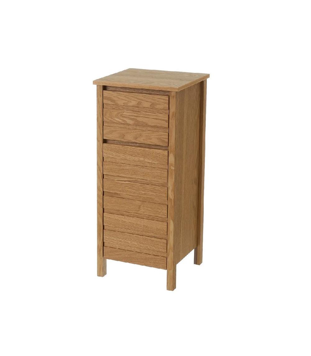 wadiga Meuble de rangement salle de bain en Bois - 34x30x78cm