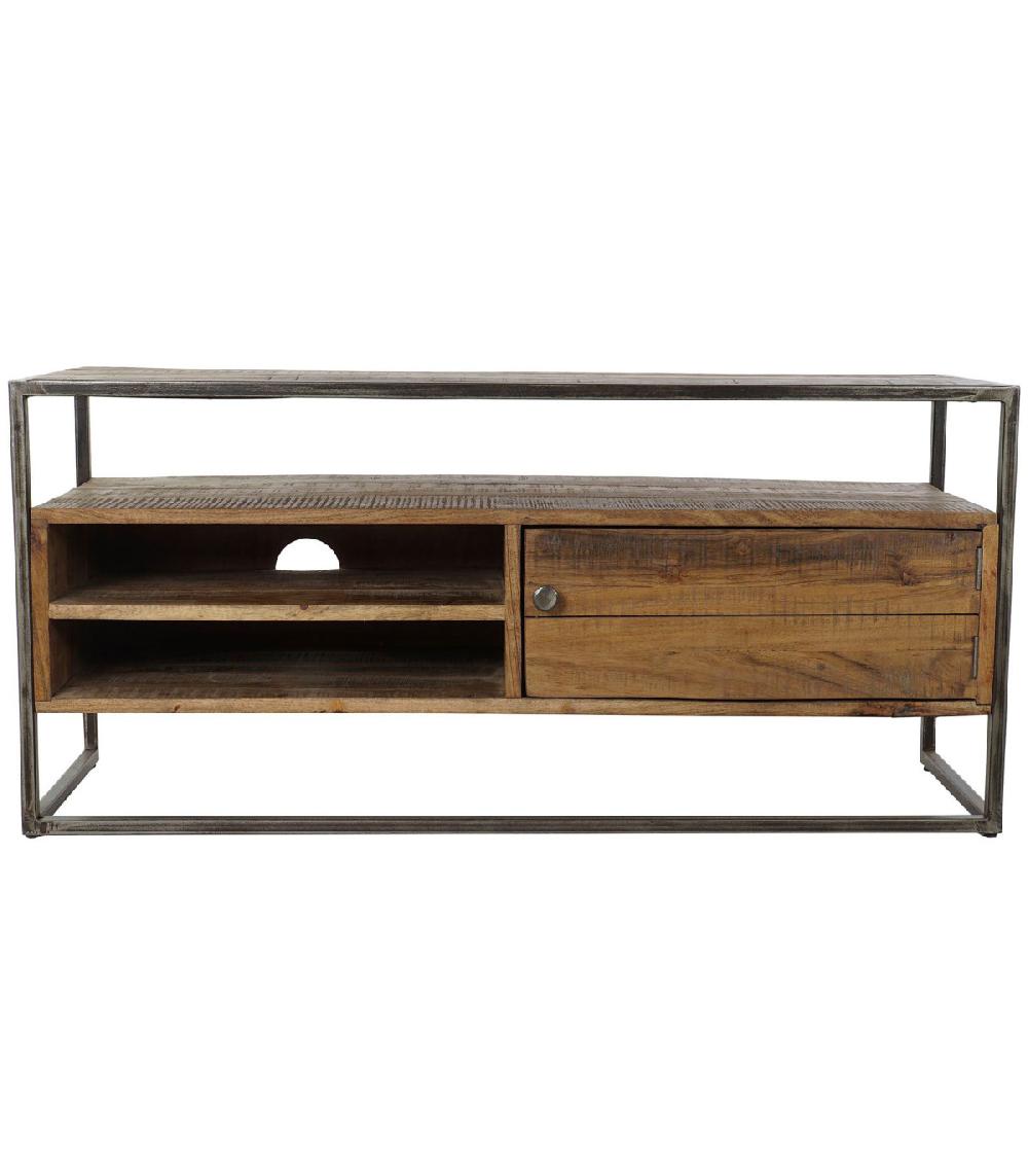 Wadiga Meuble De Télévision Bois De Mangue - 120x40x56cm