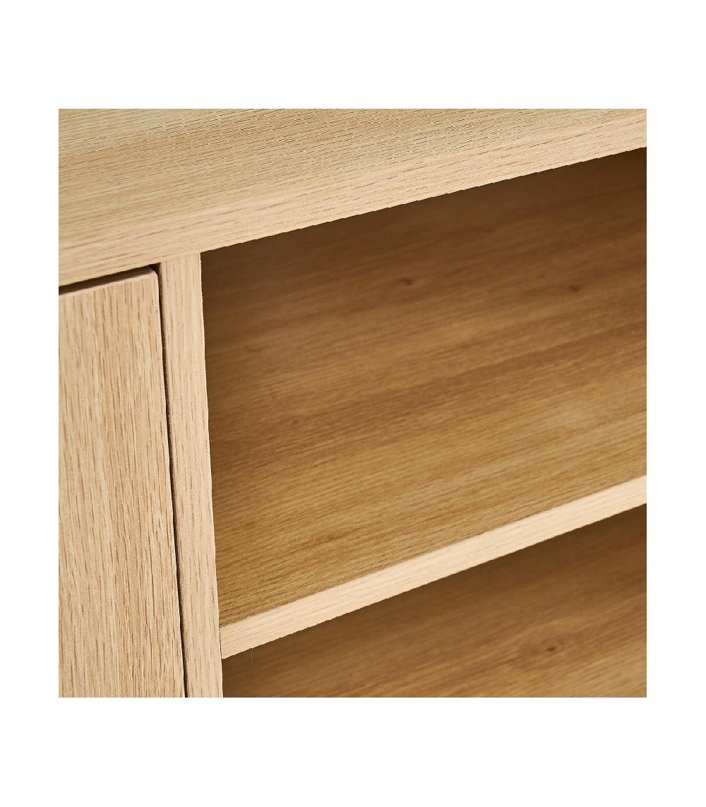 Wadiga Meuble De Télévision Bois Et Métal Blanc 2 Portes - 120x39x52.5cm