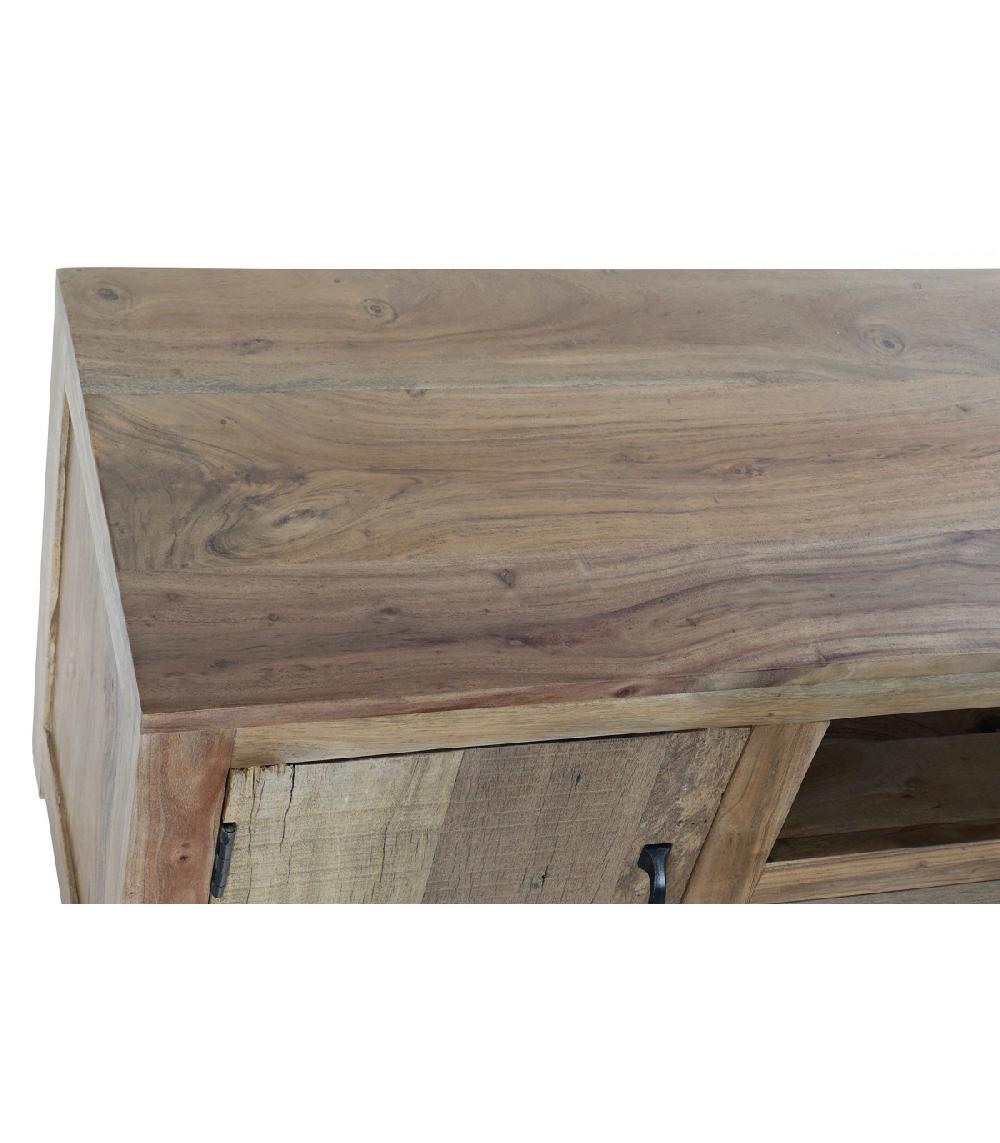 Wadiga Meuble De Télévision En Bois D'acacia Recyclé - 140x38x51cm