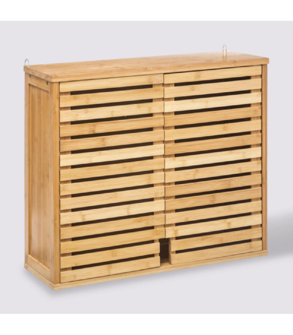 Wadiga Meuble Haut De Salle De Bain En Bambou - 58.5x20x51 5cm