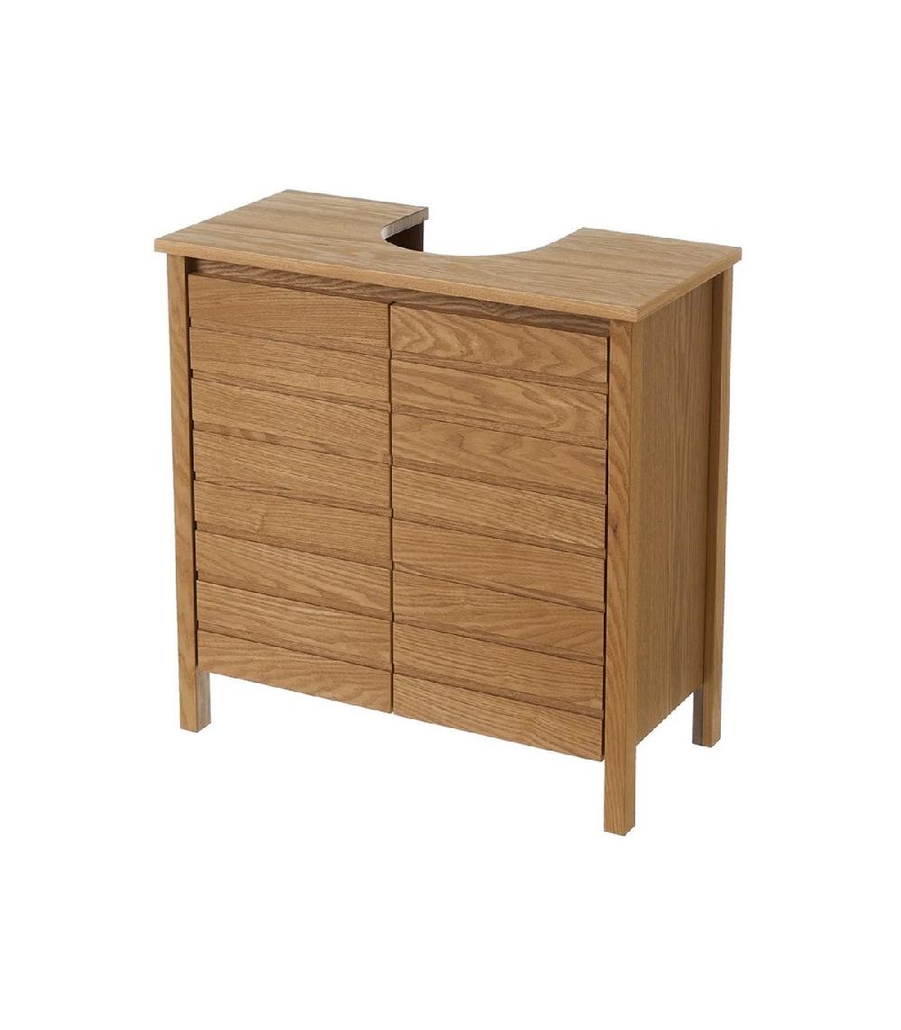 wadiga Meuble salle de bain sous lavabo en Bois - 60x30x60cm
