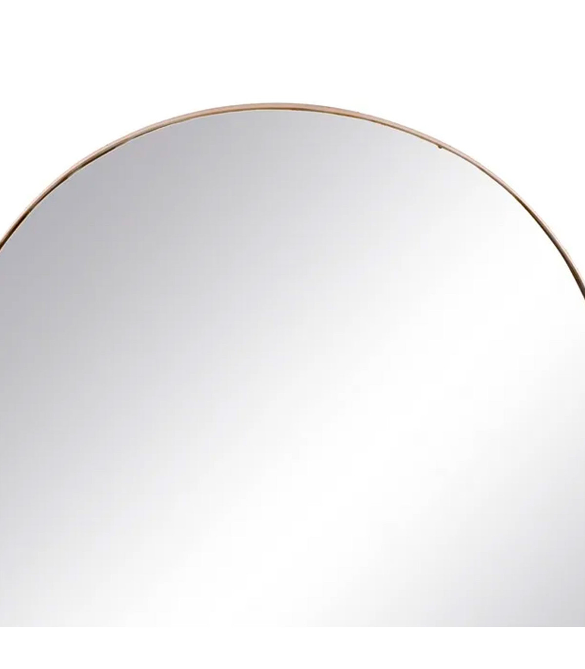 Wadiga Miroir Classique Arche Avec étagère En Métal Doré 40x12x46.5cm