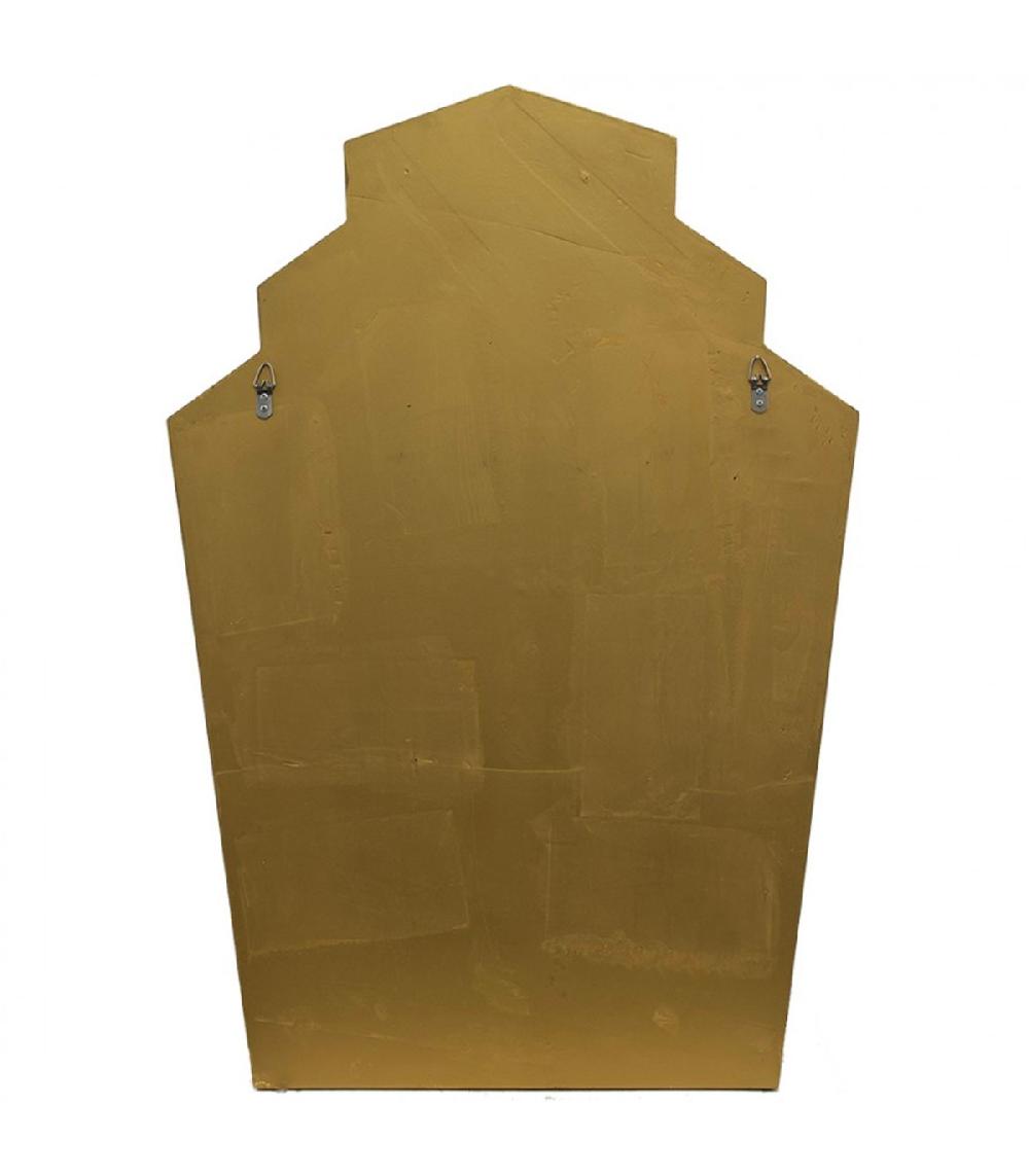 Wadiga Miroir Classique Rétro Doré En Métal 70x4x100cm