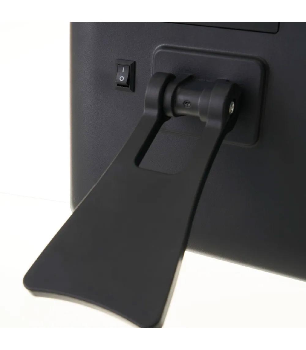 Wadiga Miroir De Maquillage à Poser Lumières Led Noir 17x2.5x22cm