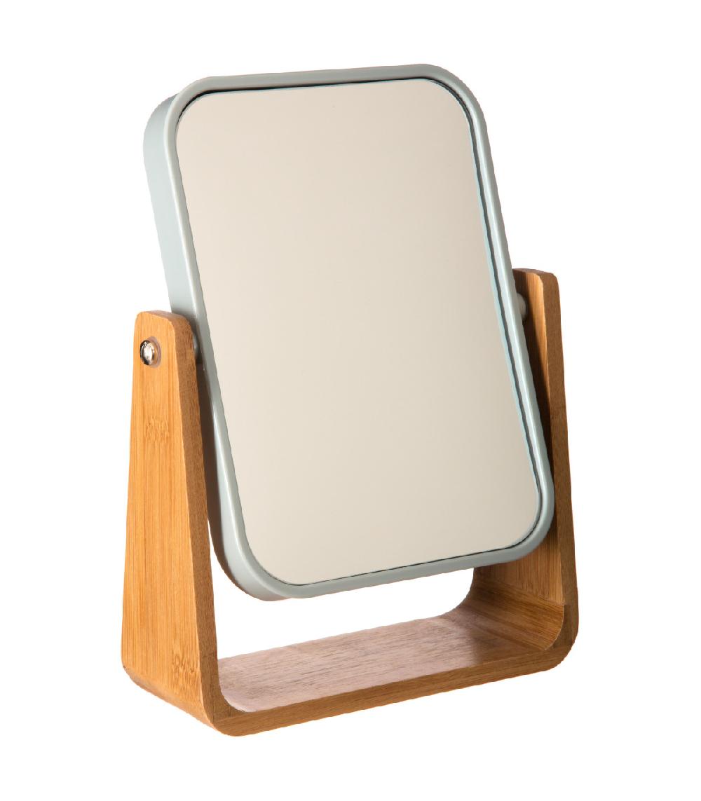wadiga Miroir grossissant balançoire blanc sur pied - 16x6x22cm