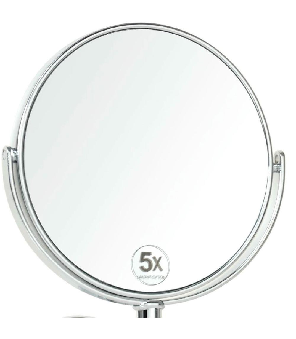 Wadiga Miroir Grossissant Double Face Rond (x5) Sur Bras Extensible