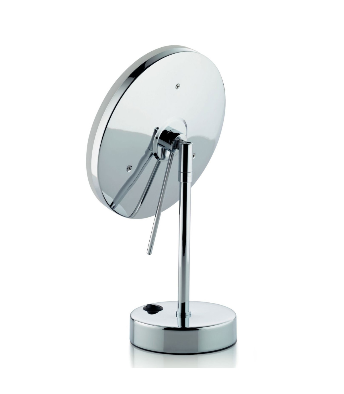 Wadiga Miroir Grossissant X 5 Lumineux Led Rond Sur Pied Orientable