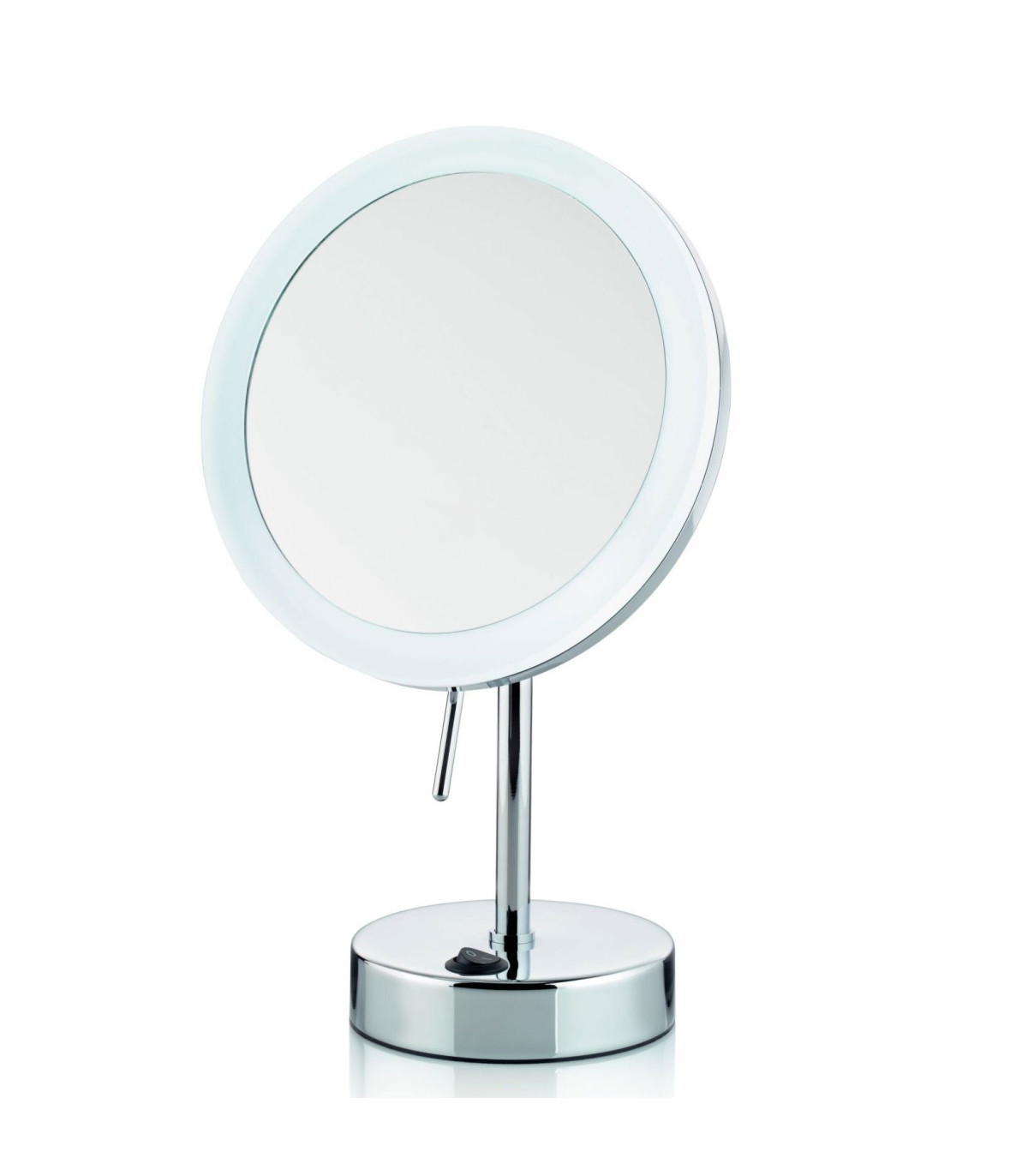 wadiga Miroir Grossissant x 5 Lumineux Led Rond sur Pied Orientable