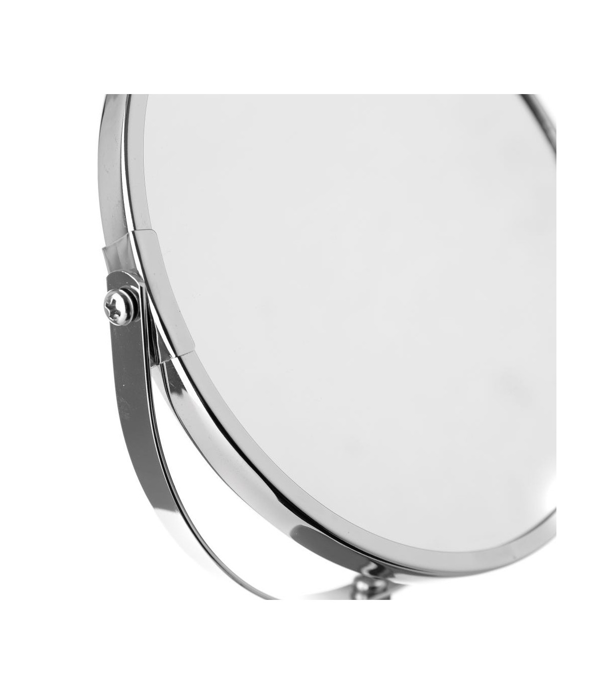 Wadiga Miroir Grossissant (x2) Double Face En Métal Argenté
