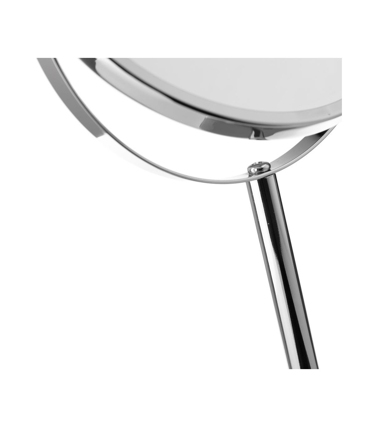 Wadiga Miroir Grossissant (x2) Double Face En Métal Argenté