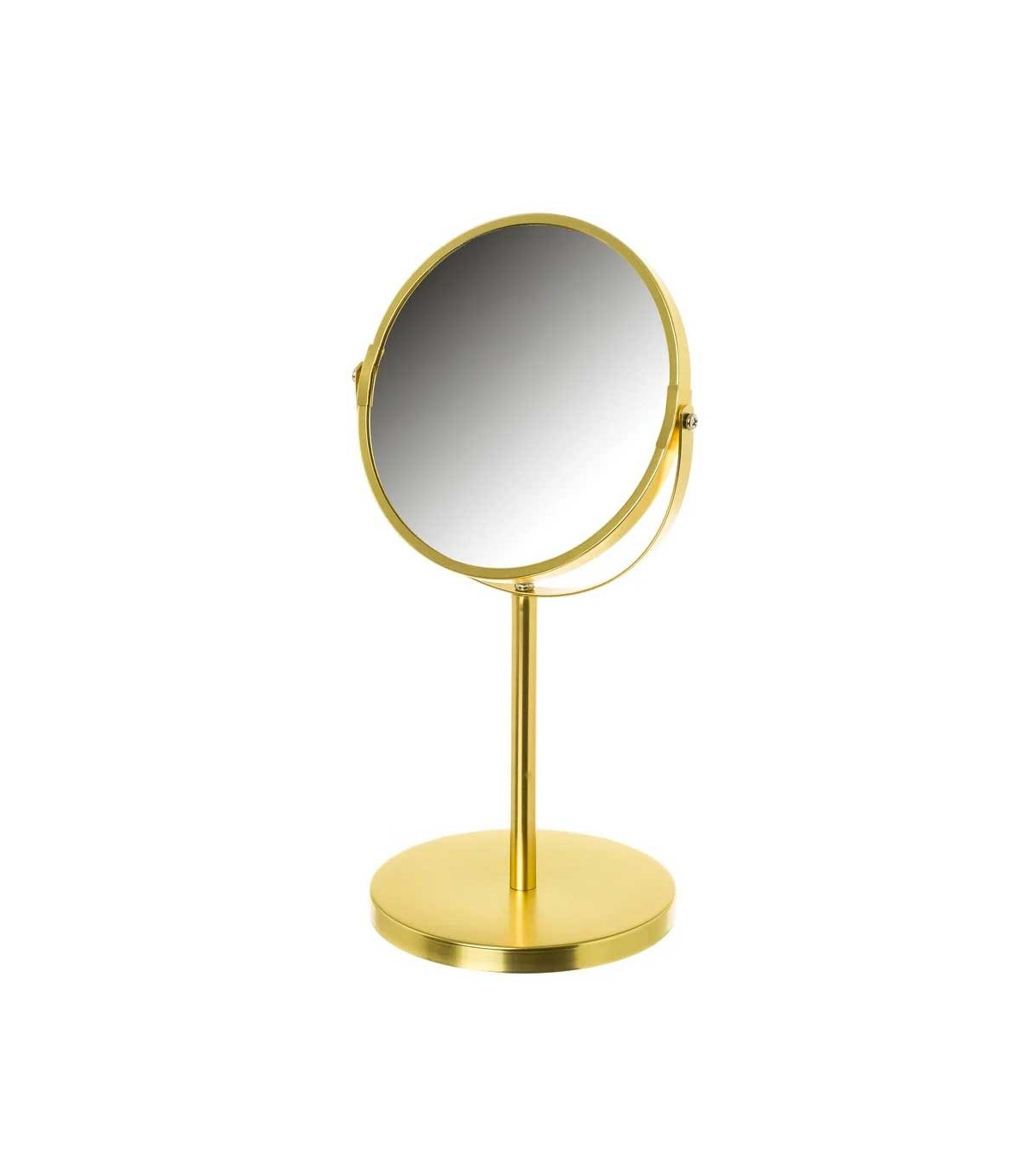 wadiga Miroir Grossissant (x2) Double Face en Métal Doré
