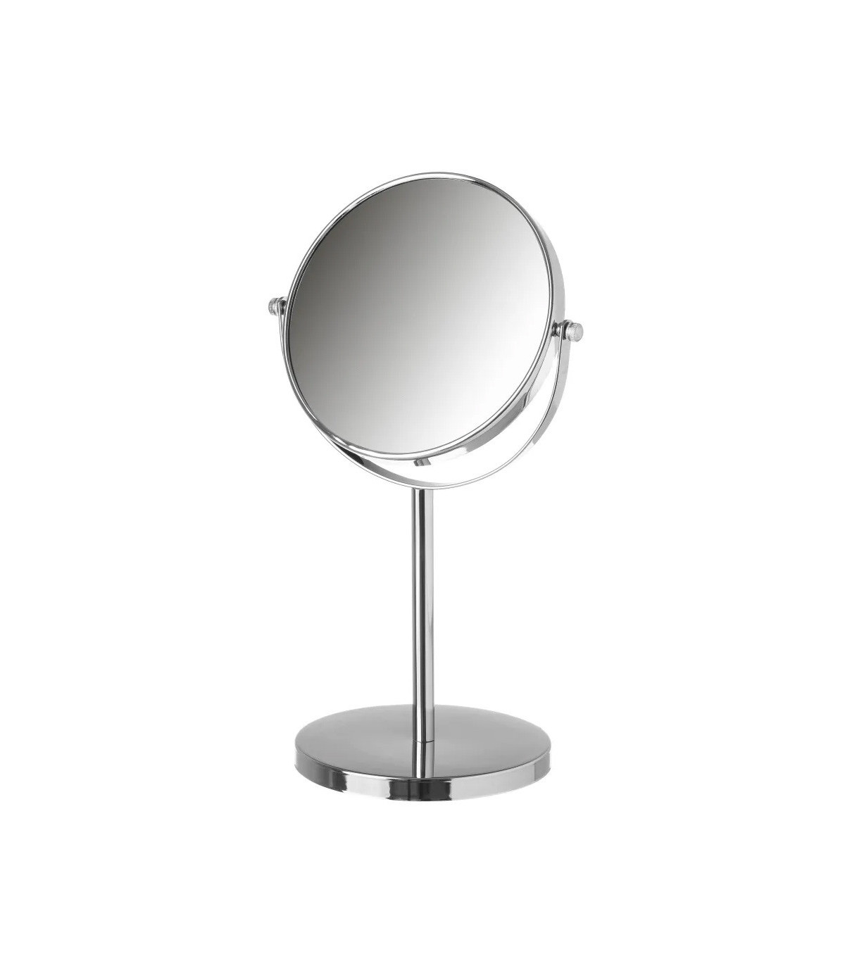 wadiga Miroir grossissant (x5) double face en métal argenté