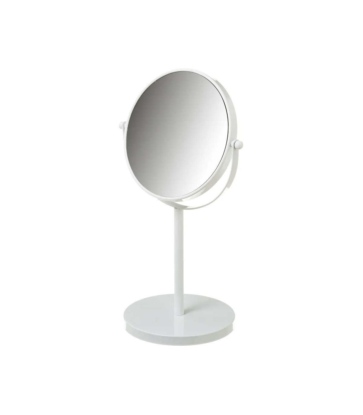 wadiga Miroir grossissant (x5) double face en métal blanc