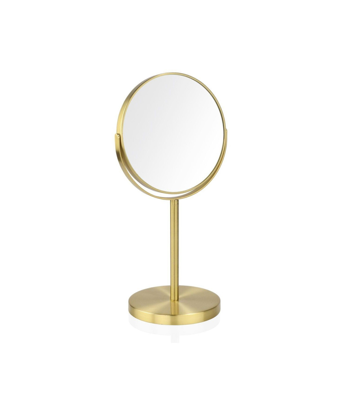 Wadiga Miroir Grossissant (x5) Double Face En Métal Doré