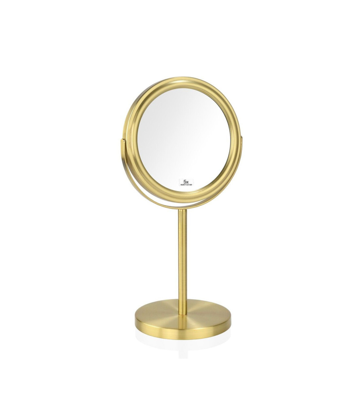wadiga Miroir Grossissant (x5) Double Face en Métal Doré