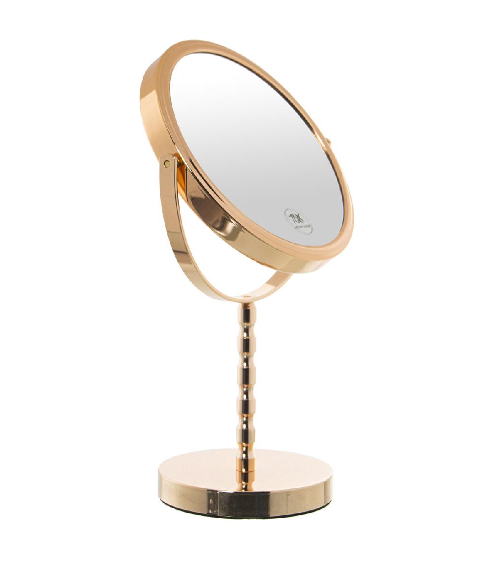 Wadiga Miroir Grossissant (x7) Double Face En Métal Doré