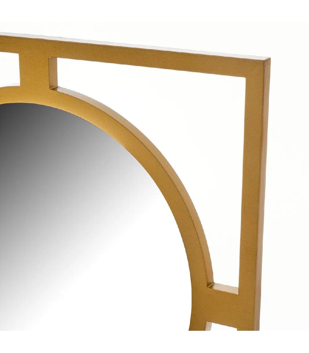 Wadiga Miroir Mural Carré Plastique Doré 40x1.2x40cm