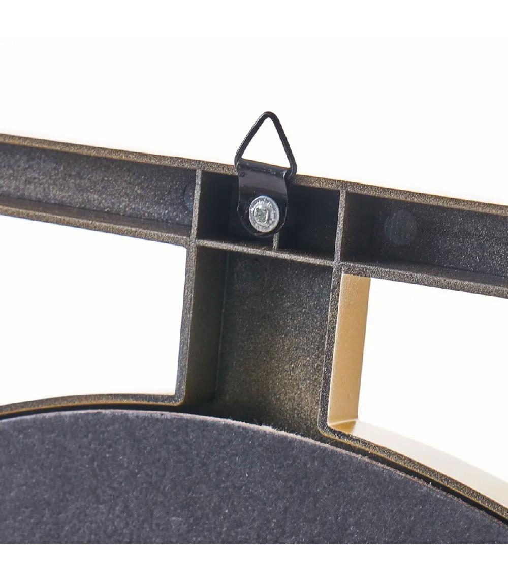 Wadiga Miroir Mural Carré Plastique Doré 40x1.2x40cm